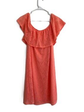 Apt. 9 Coral Lace (Fully-Lined) Off-The-Shoulder Dress